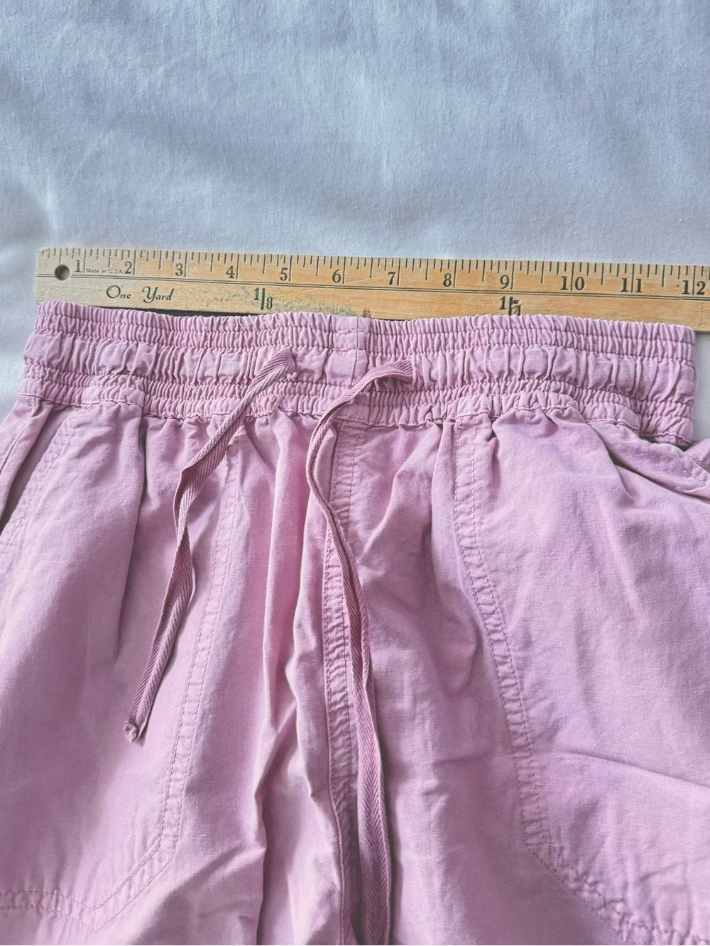 NWT Zara Pink Linen High Rise Jogger Pants Size 4